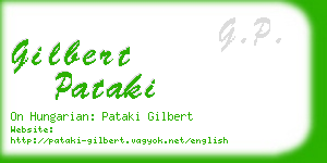 gilbert pataki business card